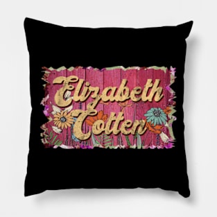 Classic Cotten Personalized Flowers Proud Name Pillow