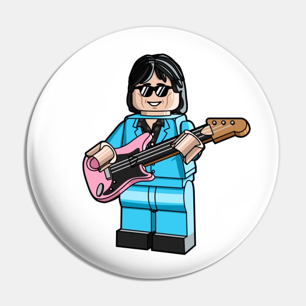 LEGO Ric Ocasek (The Cars) Pin by schultzstudio