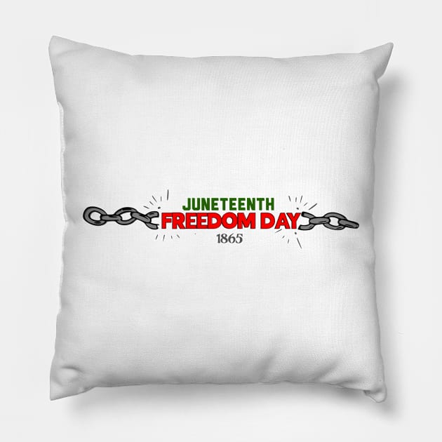 Juneteenth Freedom Day Pillow by PincGeneral