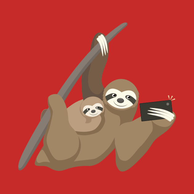 Selfie Sloth by KatherineAppleby