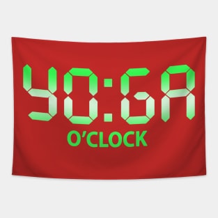 yoga o'clock t-shirt Tapestry