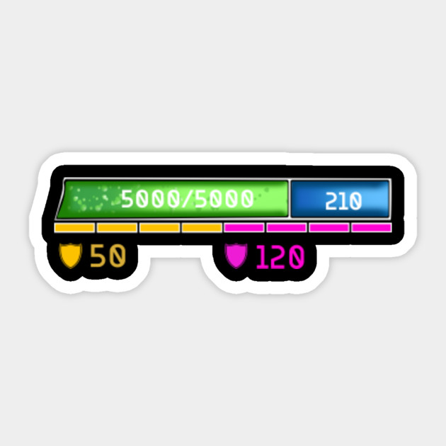 Health Bar Health Bar Sticker Teepublic