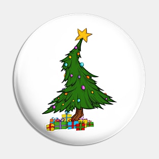 Wonky Christmas tree Pin