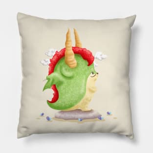 Dragon Standing on a Rock Pillow