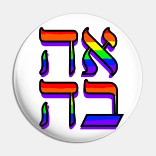 Love: Hebrew Pin