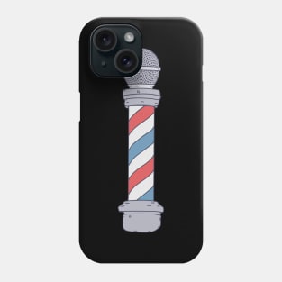 Barbershop - Barber Pole - A Cappella Microphone Phone Case