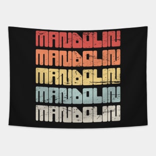 MANDOLIN | Vintage 70s Text Tapestry