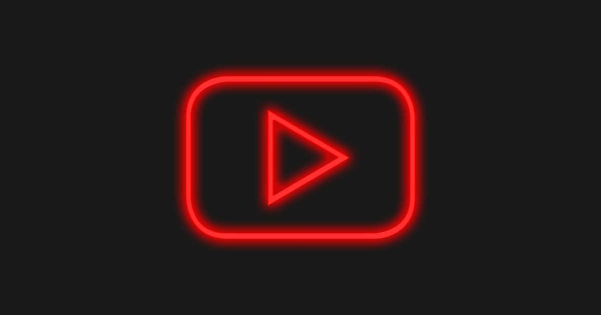 Youtube Neon - Social Media - Kids Hoodie | TeePublic UK