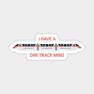 Coral One Track Mind Magnet