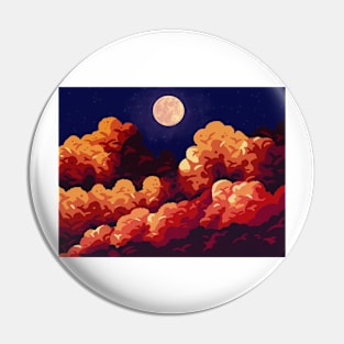 Warm Clouds at Night Pin