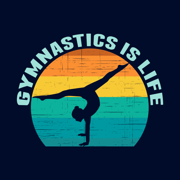 Cute Gymnastics is Life Beach Sunset by epiclovedesigns