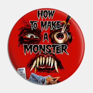 Classic Horror Movie Poster - How to Make a Monster Pin