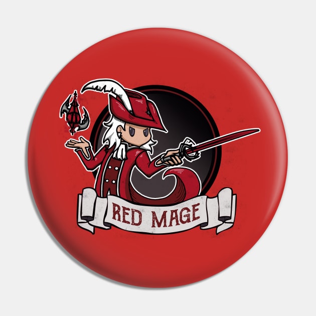 Red Mage Pin by AlexRoivas
