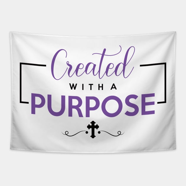 Created With a Purpose Tapestry by Litartary