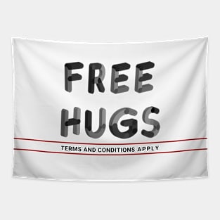 Free Hugs (BnW) Tapestry