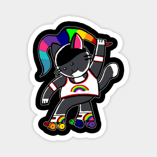 Pride Roller cat Magnet