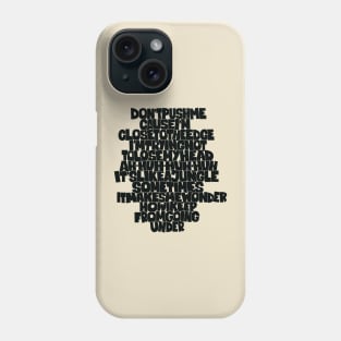 Unleash the Message: Grandmaster Flash Tribute Design with Wildstyle Block Letters Phone Case