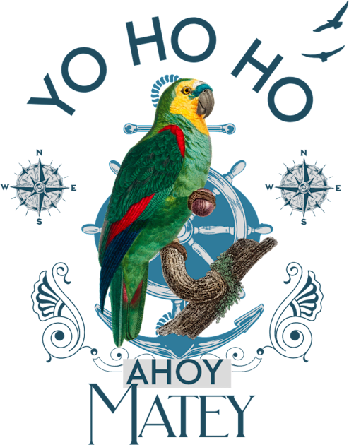 Yo Ho Ho Parrot Kids T-Shirt by Bootylicious