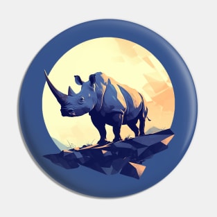 rhinoceros Pin