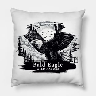 Bald Eagle - WILD NATURE - BALD EAGLE -10 Pillow