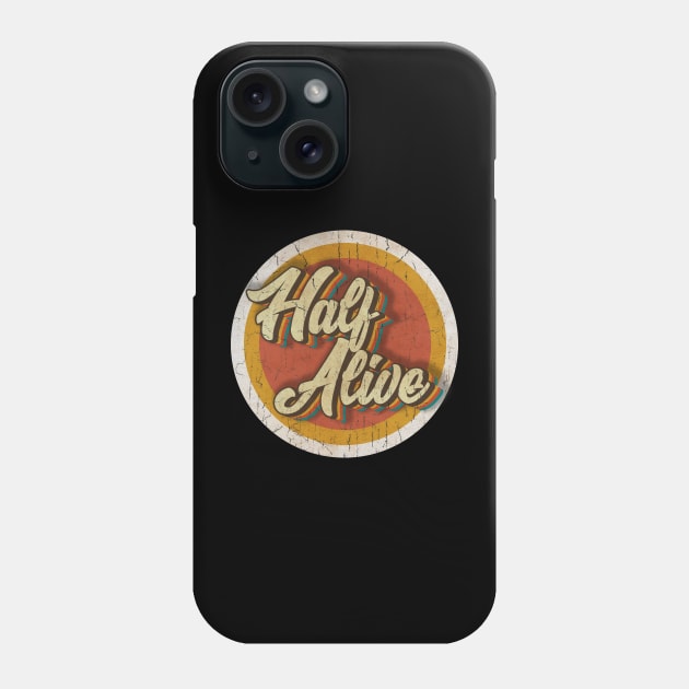 circle vintage Half Alive Phone Case by KewanAlasStore