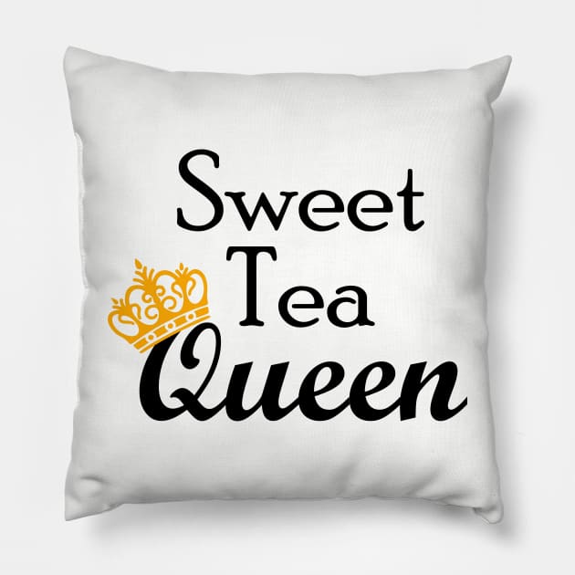 Sweet Tea Queen Pillow by thegoodmoods