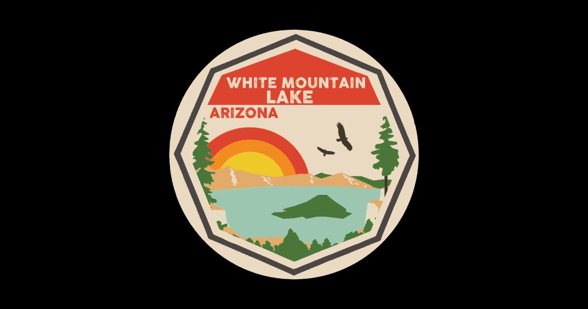 White Mountain Lake Arizona White Mountain Lake Sticker TeePublic