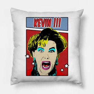 Kevin !!!! 80s Pop Art Comic Style Pillow