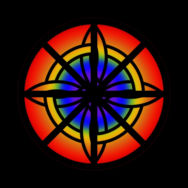Pagan Celtic Rainbow Compass by Celtic Morrigan