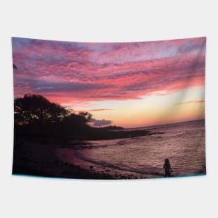 Kona sun set Tapestry