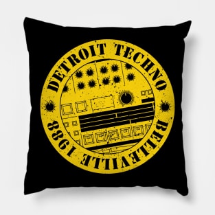 909 Drum Machine Detroit Techno Pillow