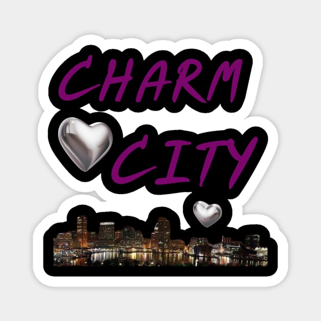 CHARM CITY BALTIMORE DESIGN Magnet by The C.O.B. Store