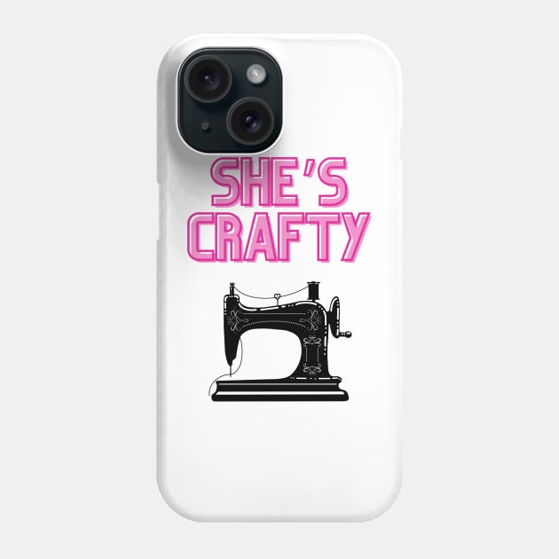 Quilt Wit - She’s Crafty Phone Case by Quilt Wit