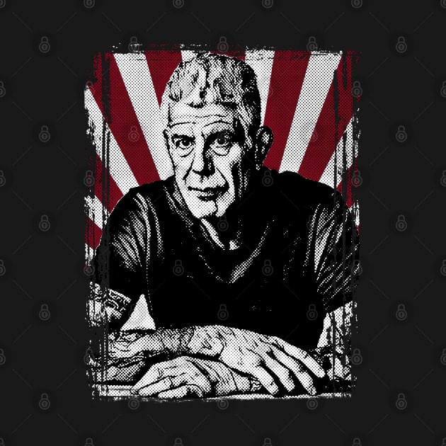 Vintage Anthony Bourdain - Sketch by Mr.FansArt