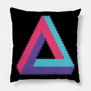 impossible Triangle Optical Illusion Pillow