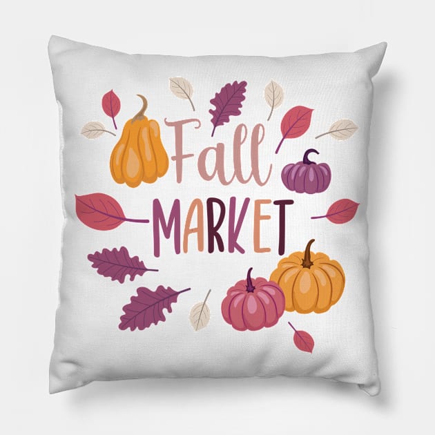 Fall Market Pillow by SWON Design