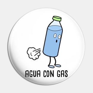 Agua con Gas Spanish - Puns Pin