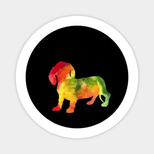 Dachshund - Jungle Silhouette Magnet