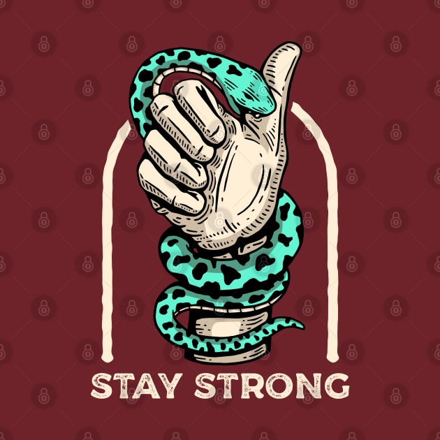 Stay Strong Snake Bite by Mako Design 