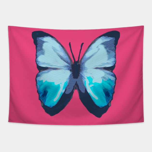 Blue Butterfly Tapestry by DonWillisJrArt