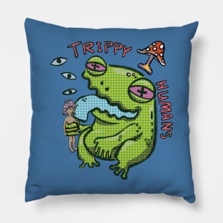 Trippy Humans Frog Lick Pillow