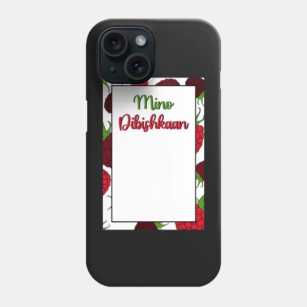 Raspberry Ojibwe Birthday Card Phone Case by Niibidoon