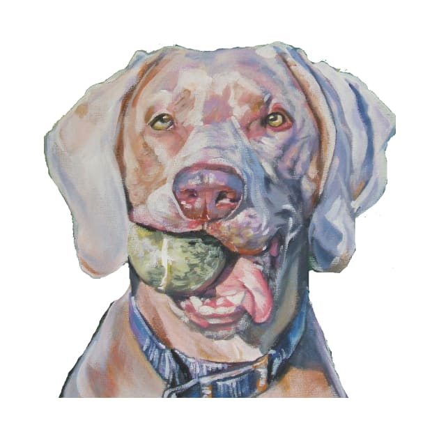 Weimaraner Fine Art Painting by LASHEPARD