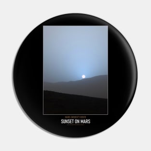 High Resolution Astronomy Sunset On Mars Pin