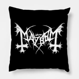 Mayhem Logo | Black Metal Pillow