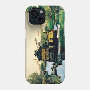 Floating Houses On A River by Paul Cezanne Phone Case