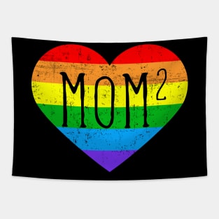 Mom2 LGBT Gay Pride Lesbian Tapestry