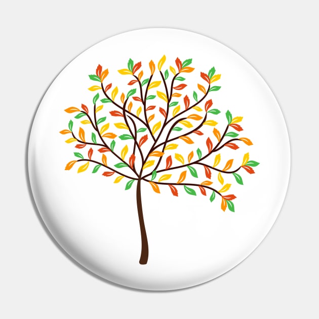 Autumn Tree Pin by RageRabbit