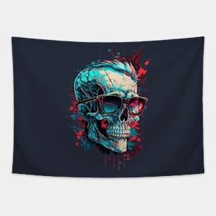 Hip and Cool Skull Tapestry