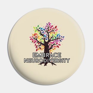 Neurodiversity Tree Tee Pin